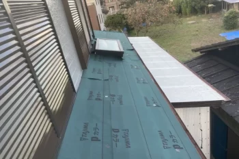 トップライト周りの施工