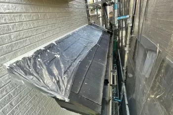 川崎市での屋根カバー工事1