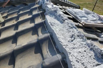 瓦棟を一度解体